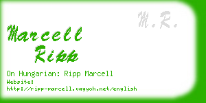 marcell ripp business card